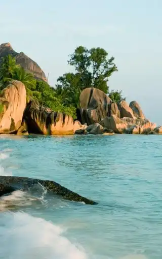 秋天的海边自然风景壁纸