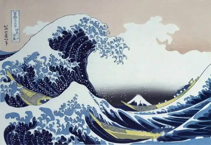 葛饰北斋,日本"六大浮世绘师"之一,注重写实.