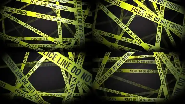 犯罪现场警戒线犯罪类型视频素材特效背景