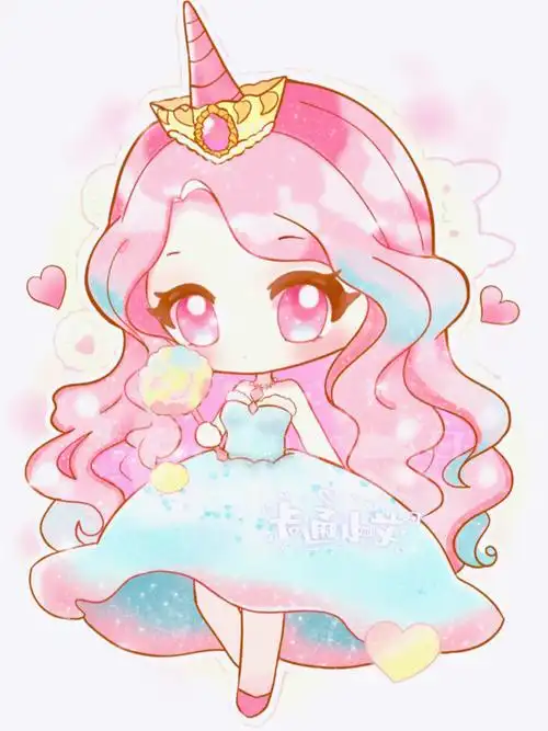 十二星座公主 星空系列 摩羯座原创卡通画