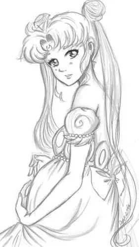 纹身简笔画公主 简笔画图片大全-普车都