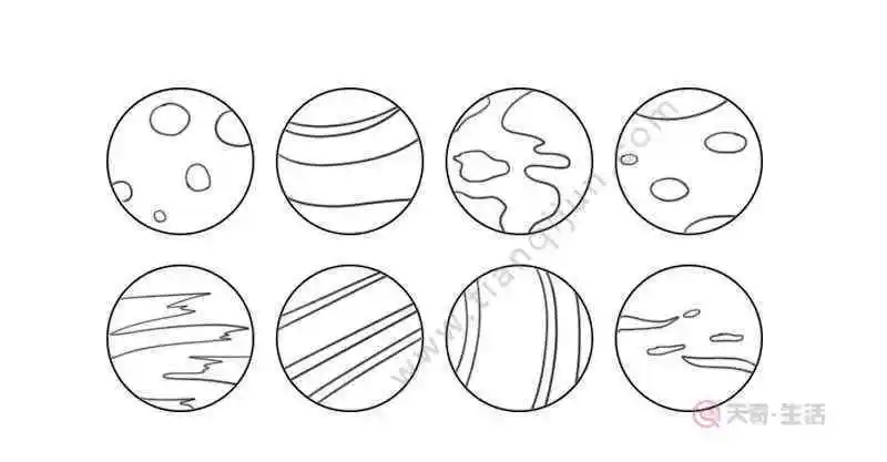 太阳系地图简笔画