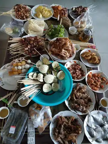 丰盛的烧烤宴,怀念.