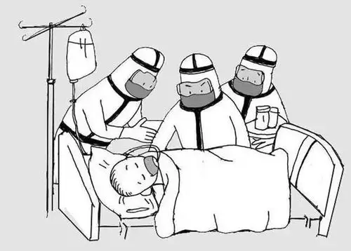 这些穿着防护服的白衣天使简笔画真的是漂亮到没朋友