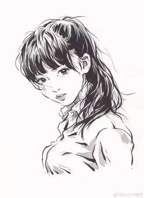 这就是传说中的神仙画画吧,画中美女惊鸿一瞥,看一眼我已入迷