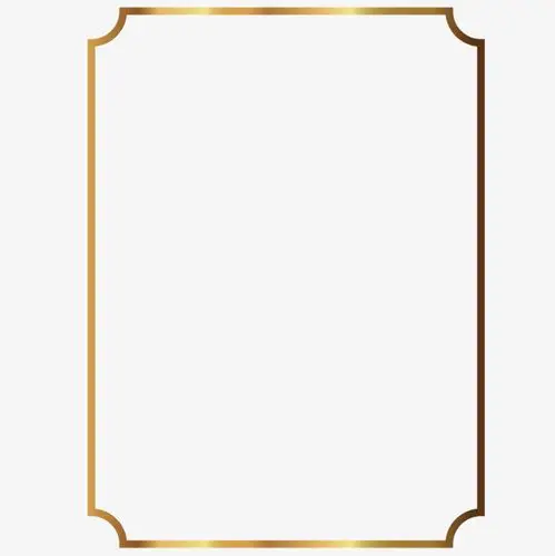 精美欧式边框金色古典花纹元素设计【免抠元素png】-90设计网