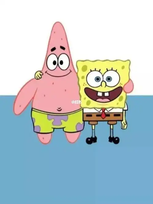 海绵宝宝和派大星小七假老练式比心小七