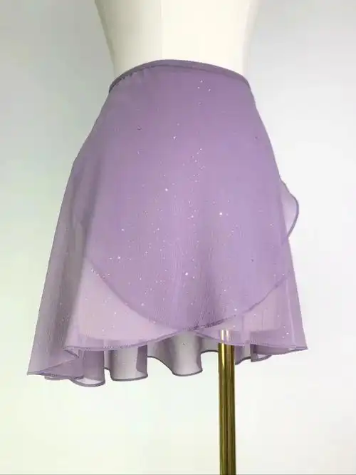 dancefairy芭蕾裙定制闪钻灰紫色