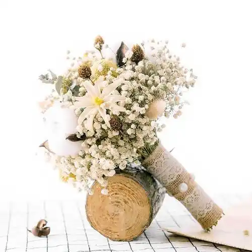 森系女生头像捧花满天星