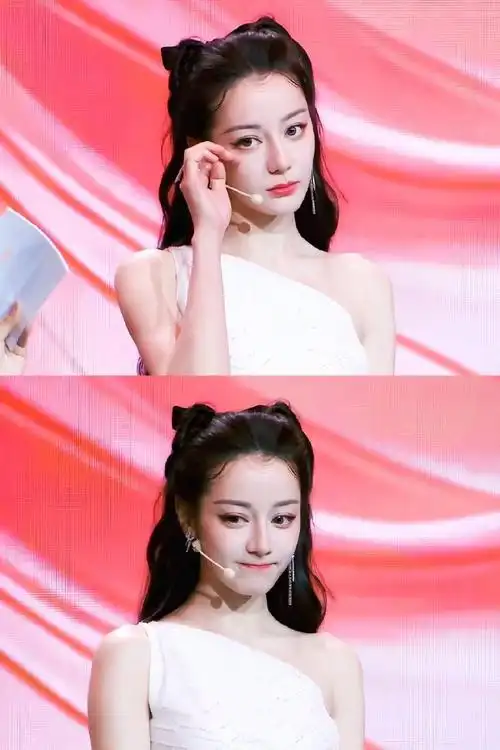 迪丽热巴猫猫头发型