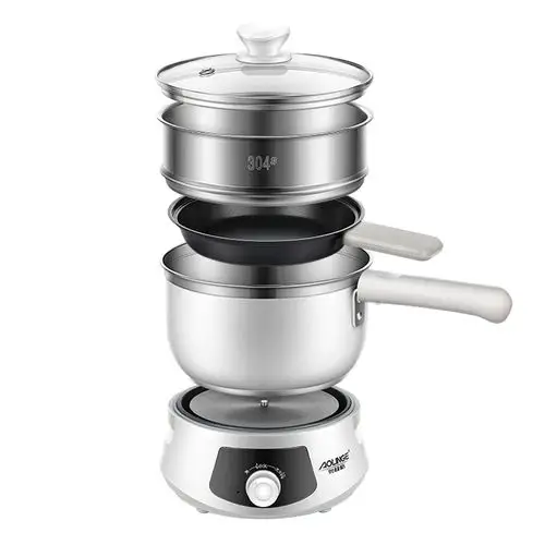 奥林格多功能分体式小锅家用学生宿舍寝室神器煮面迷你小电锅1人2