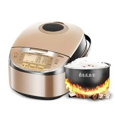 美的mideafs4025厚底鼎釜美味蒸智能电饭煲4升4l咖啡色