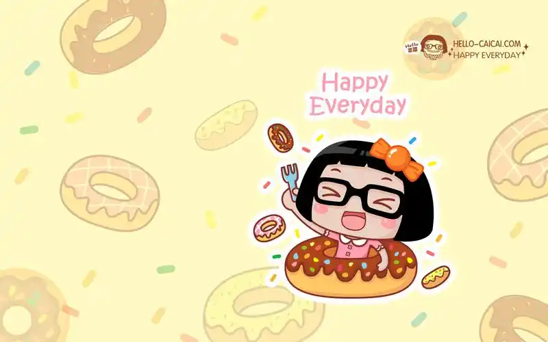 可爱hello菜菜,动漫人物-回车桌面