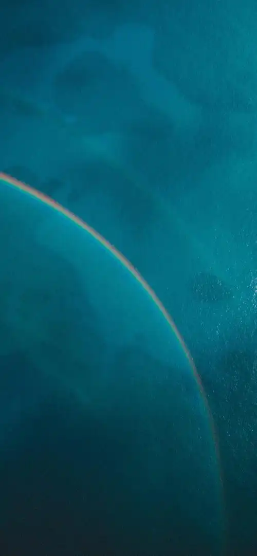 iphonex 壁纸 海与彩虹