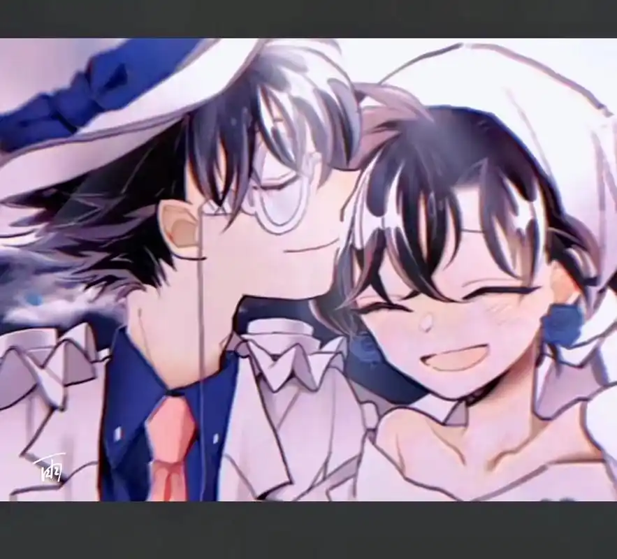 名侦探柯南 #怪盗基德 #中森青子 太甜啦 - 抖音