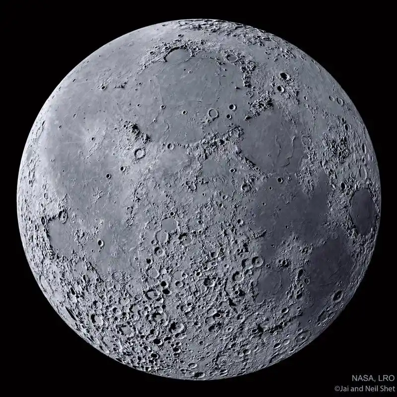 极限终结者月球丨超高清月亮图片 这张月亮照片有什么不同?在这张图片