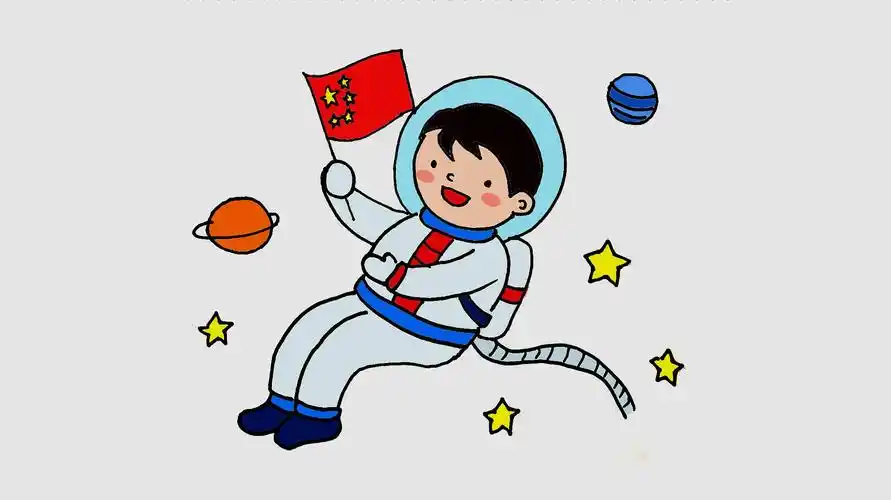 宇航员简笔画怎么画