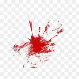 血浆喷溅血液喷涌血迹红色特效