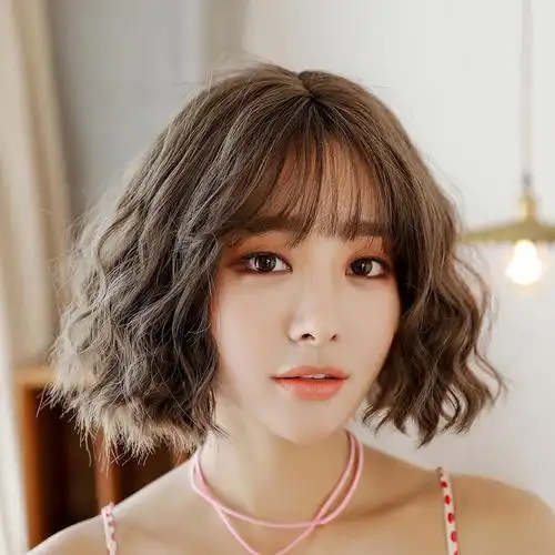 假发女短卷发玉米烫o波波头自然逼真化纤假发头套