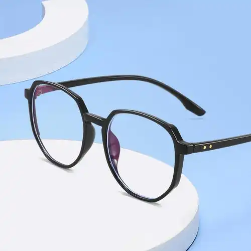 2021网红潮流款防蓝光眼镜男女不规则镜框轻盈镜架平光镜近视眼镜