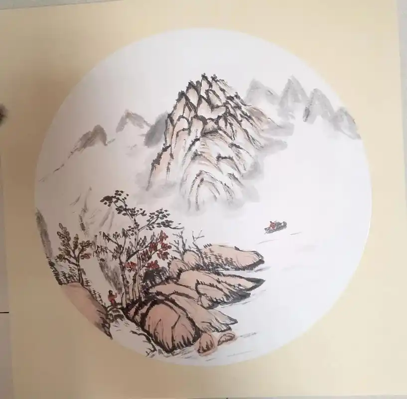 山水画学习,#一起学画画 #祝刷到的朋友开心快乐每一天 #让 - 抖音