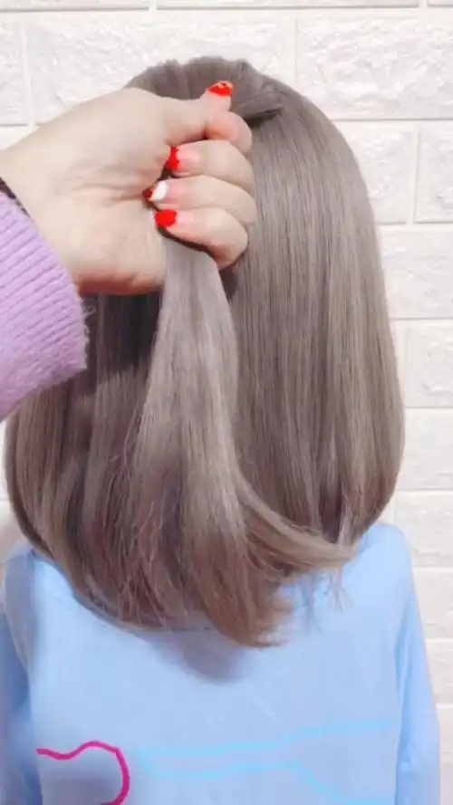 短发鱼骨辫你扎过吗#发型改变一张脸