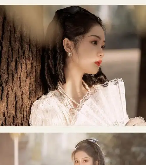 民国假发真人女卷发罗马卷长发复古民国风古风旗袍发型金粉世家白秀珠