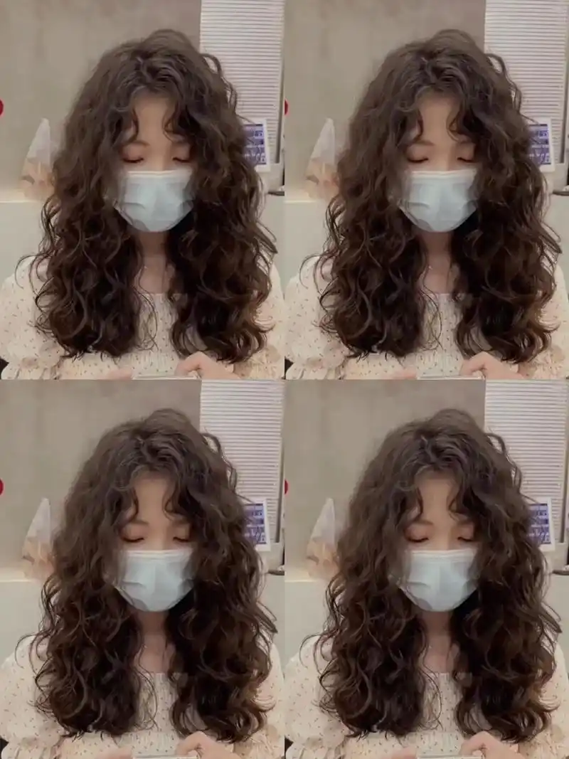 烫发推荐 #慵懒法式烫 #网红羊毛卷 #中长发烫卷发型效果图