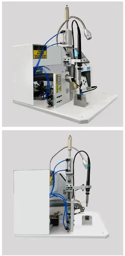 开关电路板usb数据灯线点焊接小型机器半自动焊锡机欢迎来厂试样看机