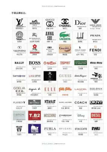 世界奢侈品牌标志大全 - 豆知网