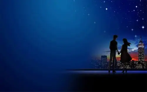 唯美浪漫情侣动漫电脑壁纸图片