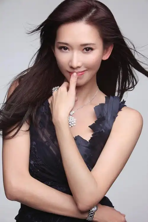 《明星图集》林志玲蕾丝抹胸长裙迷人写真图片图片大全