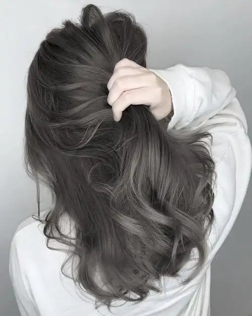 灰色染发剂2021流行色自己在家染显白泡泡沫植物染发膏