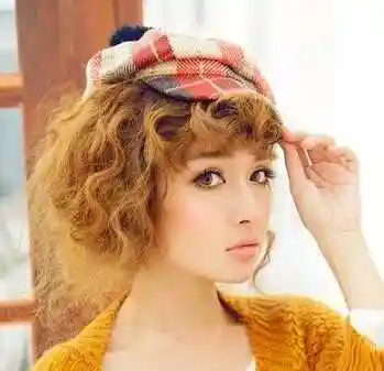 女生烟花烫发型甜美又流行