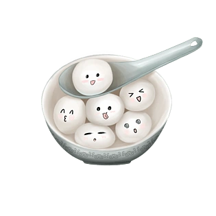 手绘卡通可爱小汤圆