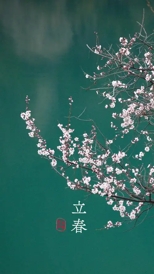 立春旧岁此夕尽 新春今日回一候东风解冻 二候蛰虫始振 三候鱼陟负冰