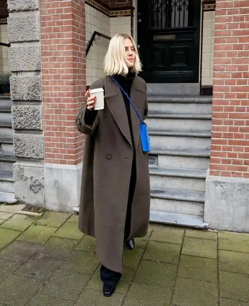 普通人过冬除了羽绒服还能靠大衣,欧美街拍教你大衣叠穿,真高级_效果