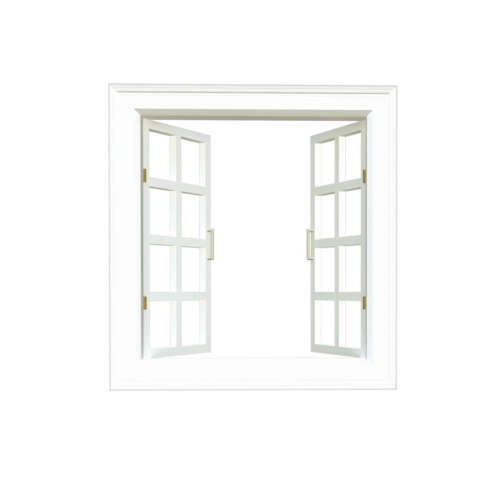 打开着白色窗户_墙上白窗户【高清png素材】-90设计