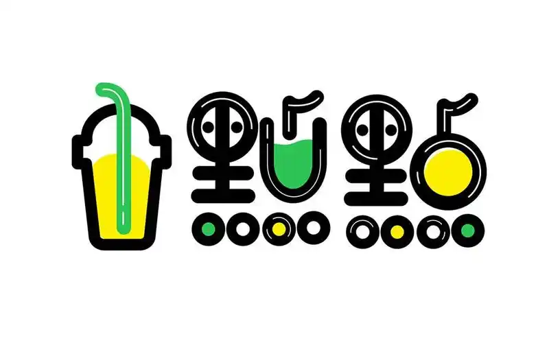 ai实例教程logo设计奶茶logo字体设计