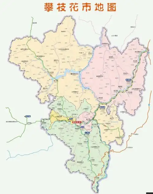 米易,盐边两县乡镇行政区划调整