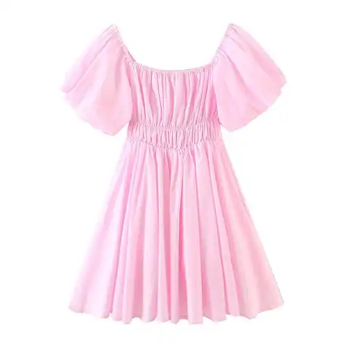 裙子春装新款修显瘦粉色连衣裙包臀短裙欧洲站2020春夏季新款女装v领