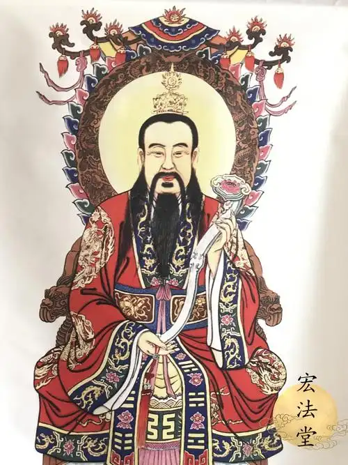 画像神像道场用品道家法器道教三清挂画壁画道教工艺品