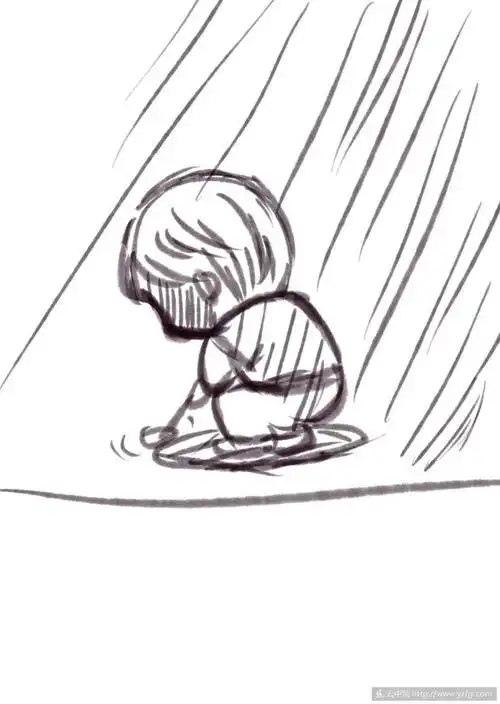 伤感简笔画伤感简笔画小人