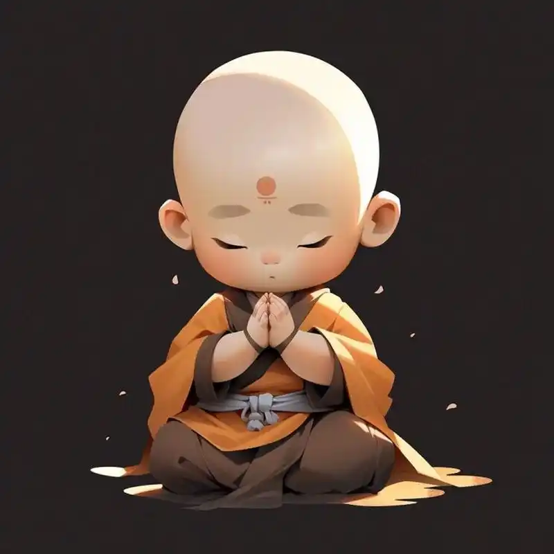 佛系男孩 | 禅意小和尚 | 头像分享 这次的佛系不仅仅是态度了,是真的