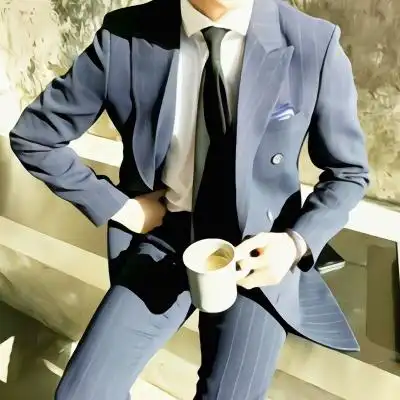 超绅士高级感爆棚的简约西装男头 不露脸儒雅绅士风的成熟头像男_男生