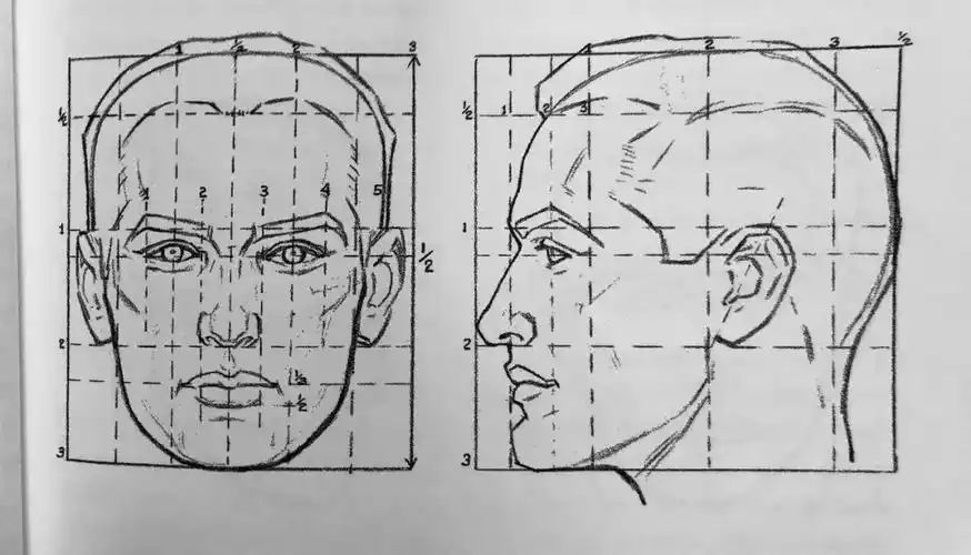 包包老师的绘画小课堂-第二课 头部的基础结构