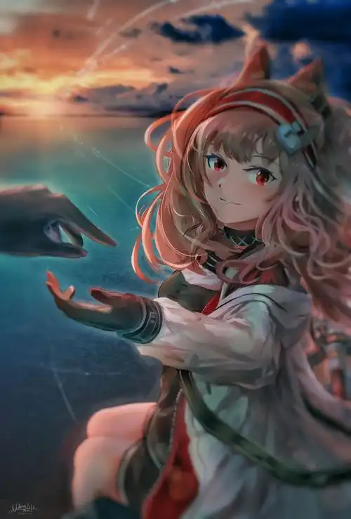 p站明日方舟 | 安洁莉娜.黄昏_p站wangzili石头门的作品