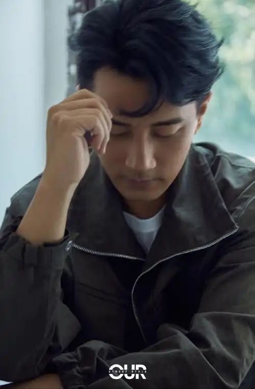 刘恺威军绿夹克休闲写真图片66