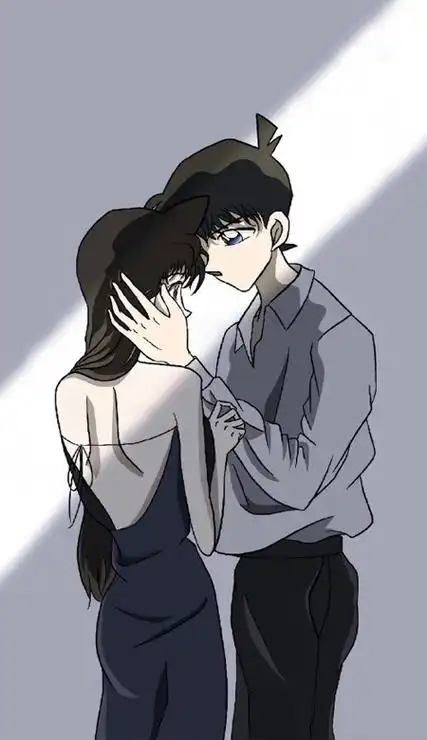 工藤新一小兰情侣壁纸高清好喜欢这组好有氛围感