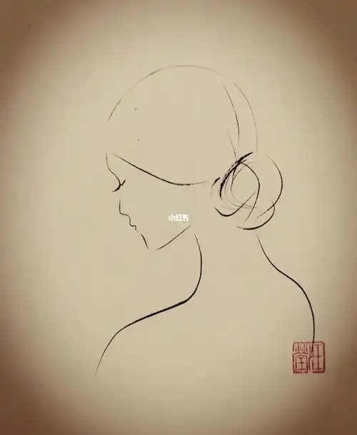 用最少线画出女人最美一面极简艺术